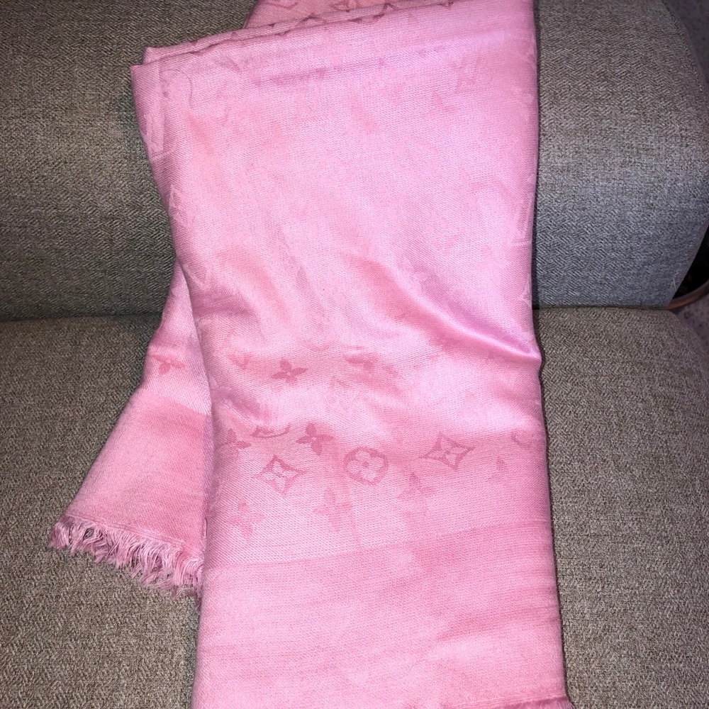 Louis Vuitton Pink Shawl/Scarf